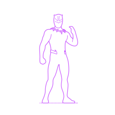 Pop Culture Marvel Comics Killmonger Contour Svg Vector, Free Vectors File